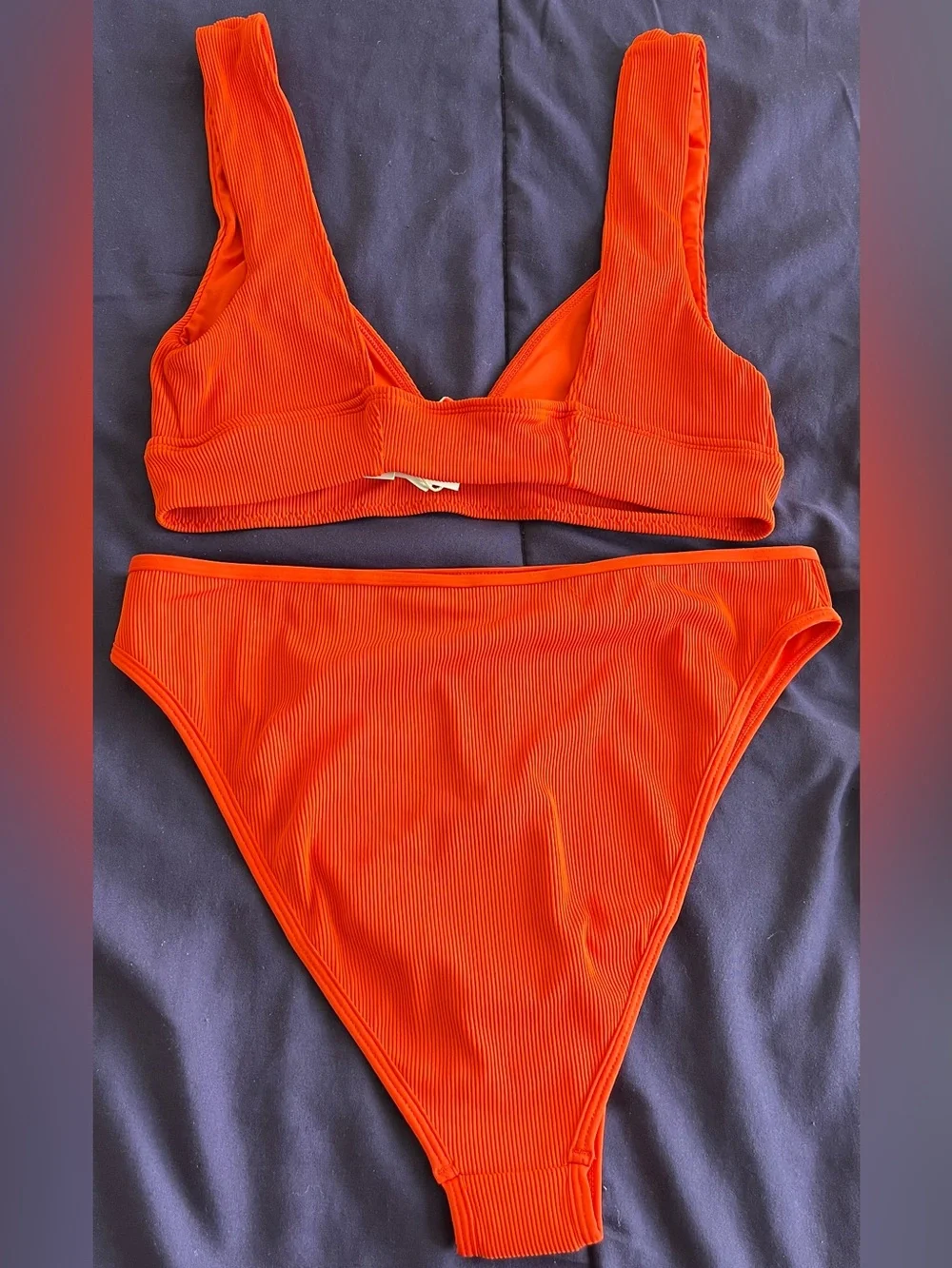 L*Space Bikini Set Hailey Top & High Waist Nora Bottom D Cup/XL Beach Swimwear